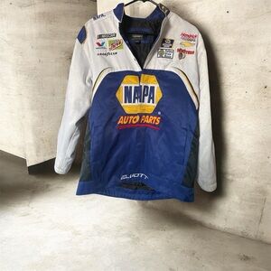 NAPA Auto Parts Women's Blue and White Jersey unisex size M